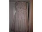 Two Ivory Girls Bridesmaids Dresses. Two satin and lace, ....
