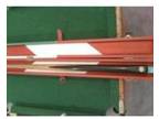 1 Piece Snooker Cue and Case. The cue is Mature Ash....