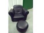 Childs Leather effect rocking seat with stool