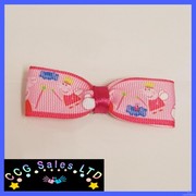 HANDMADE PEPPA PIG HAIRCLIP HAIR ACCESSORY